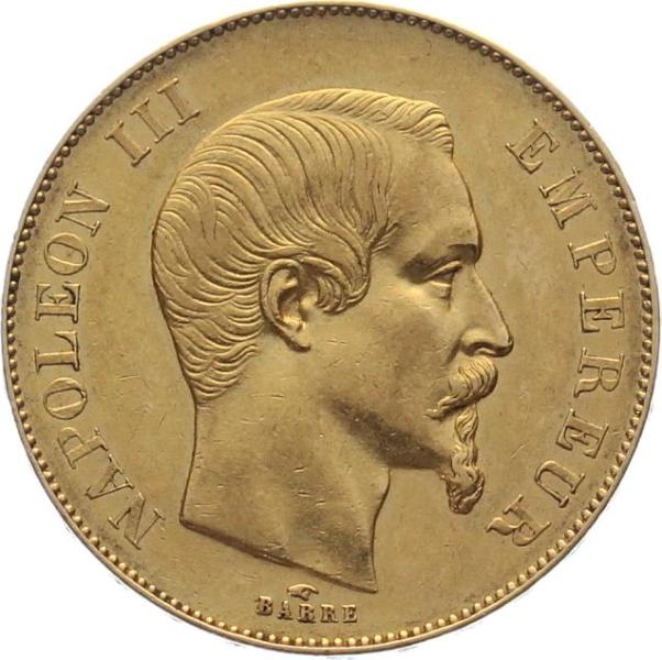 Frankreich 50 Francs 1855 A - Napoleon III.